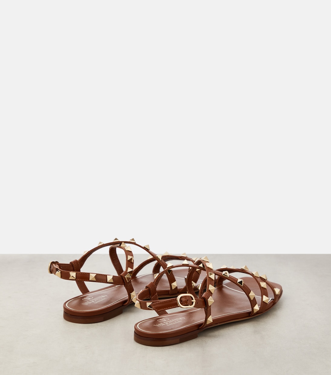 Sandalen Rockstud aus Leder | Valentino Garavani