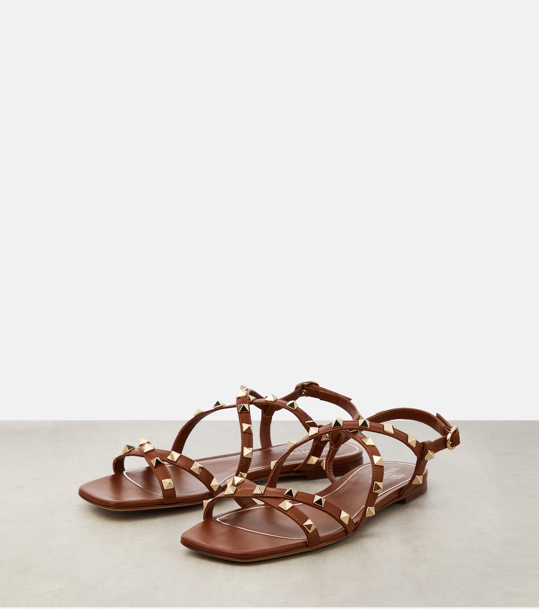 Sandalen Rockstud aus Leder | Valentino Garavani