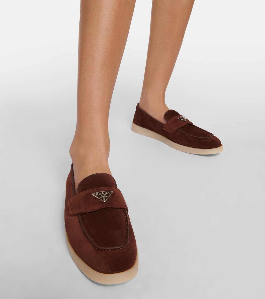 Mocassini Saint Tropez in suede | Prada