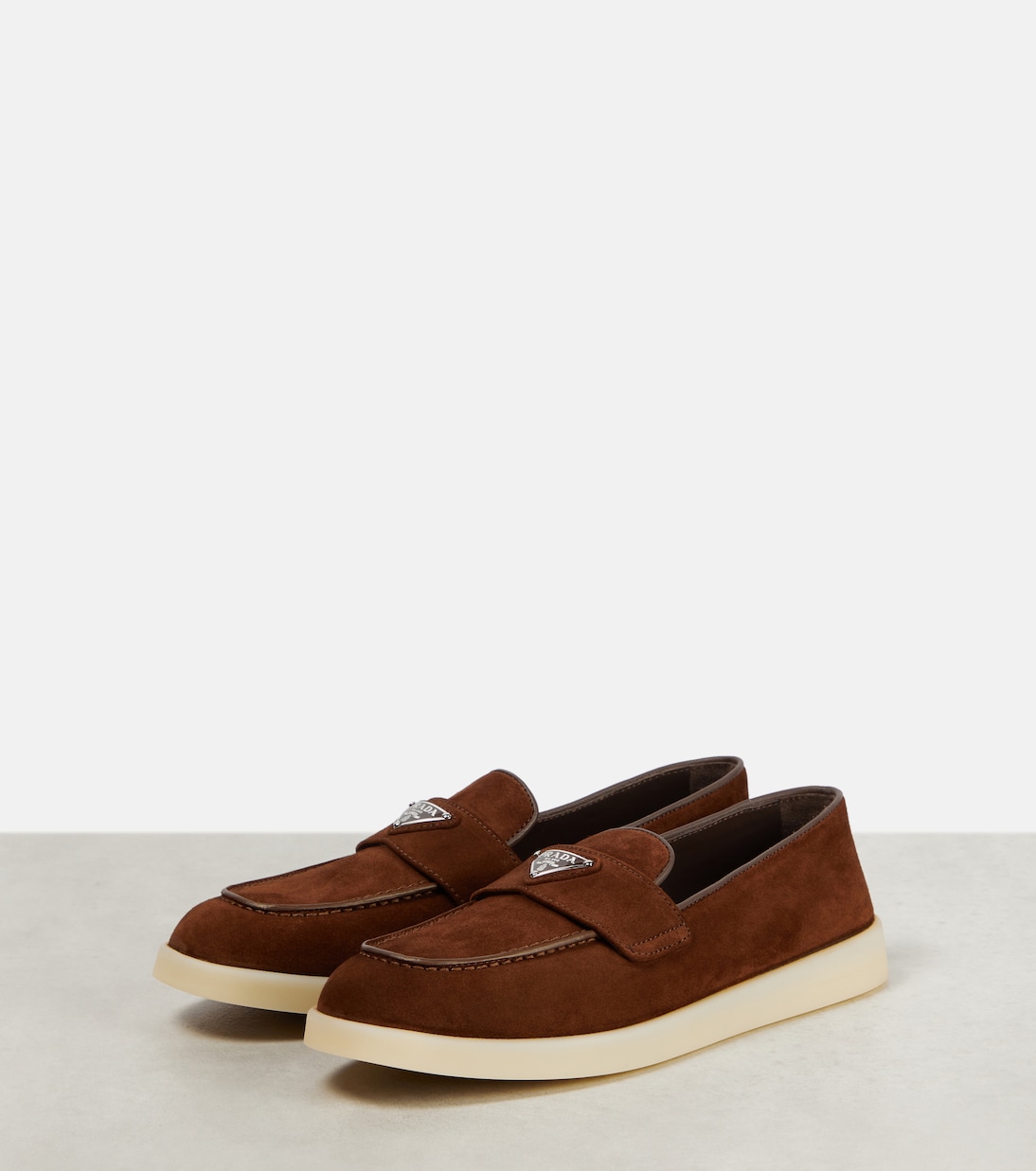 Mocassini Saint Tropez in suede | Prada