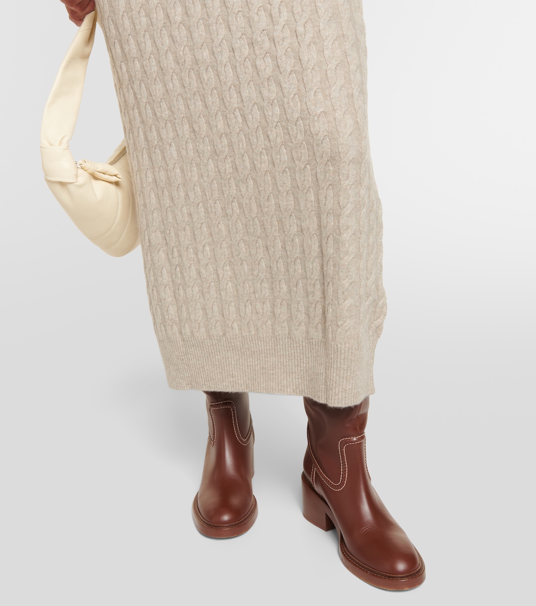 Abito in maglia di cashmere a trecce | Jardin des Orangers