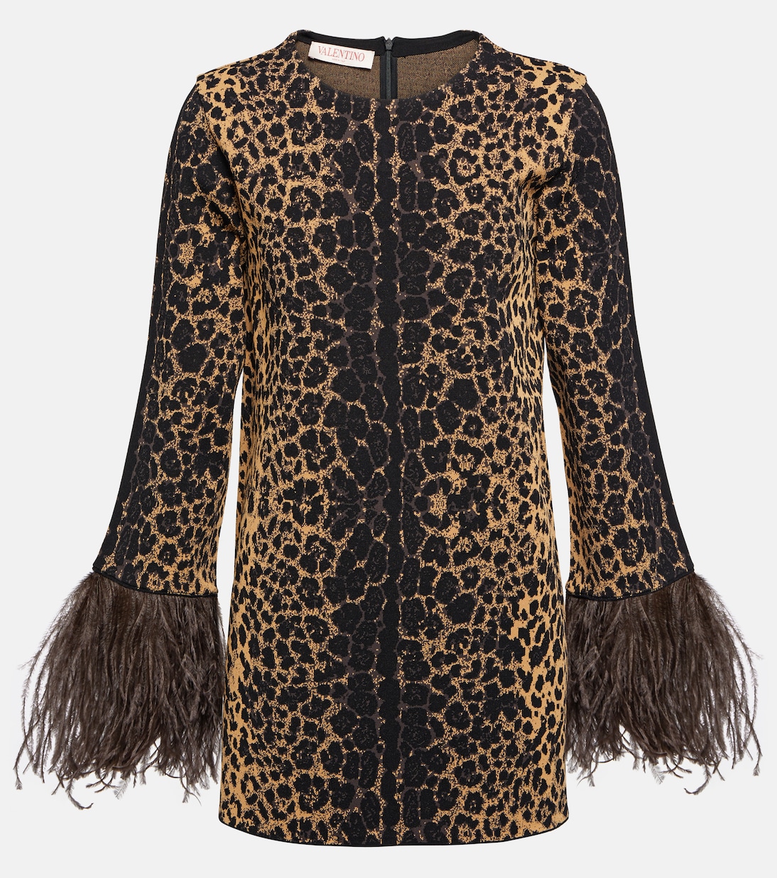 Jersey estampado con ribete de plumas | Valentino