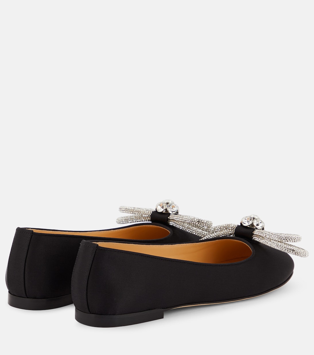 Double Bow satin ballet flats | Mach & Mach