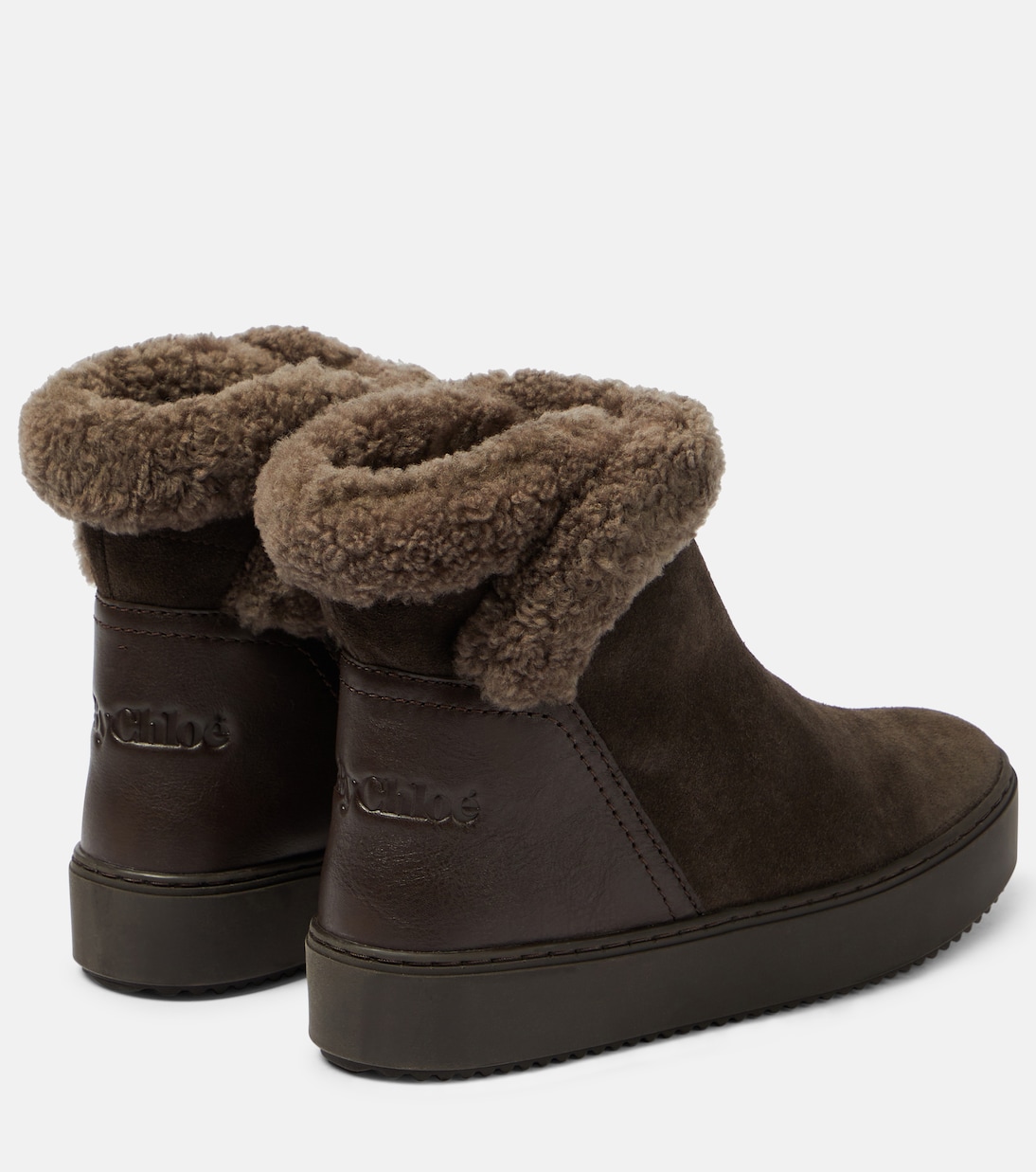 Stivaletti Juliet in suede con shearling | See By Chloé