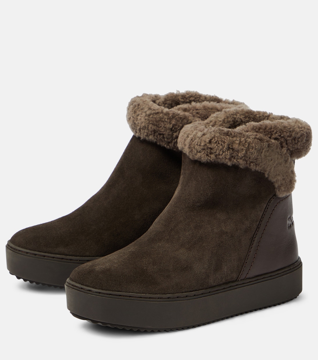 Stivaletti Juliet in suede con shearling | See By Chloé