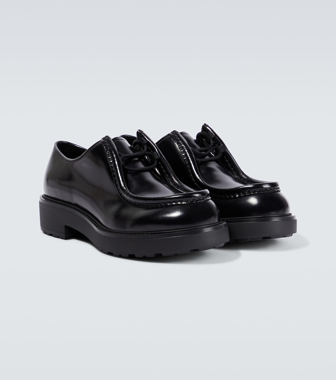 Stringate Diapason in pelle | Prada
