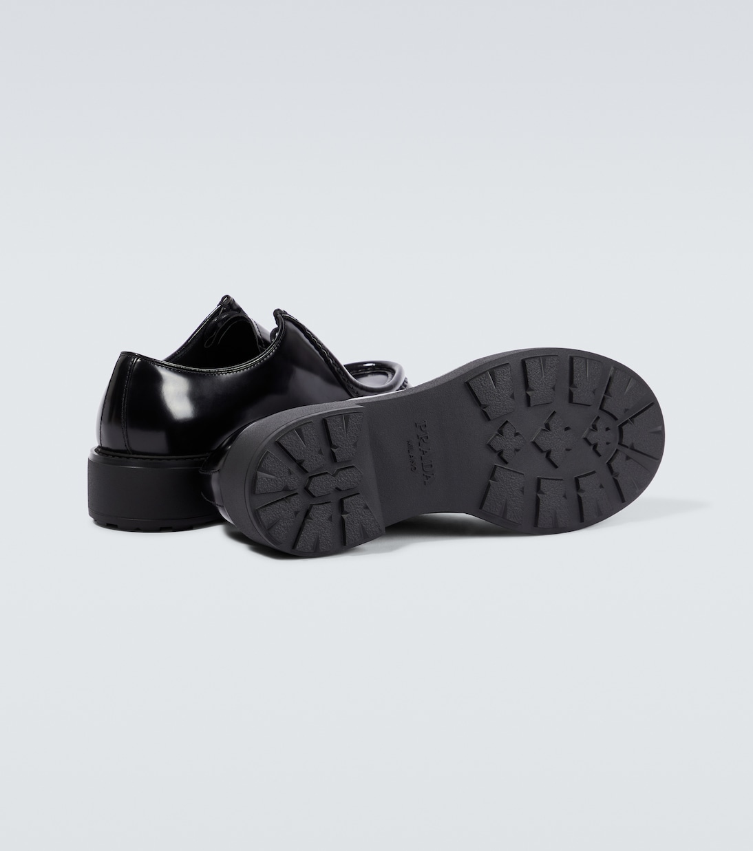 Stringate Diapason in pelle | Prada