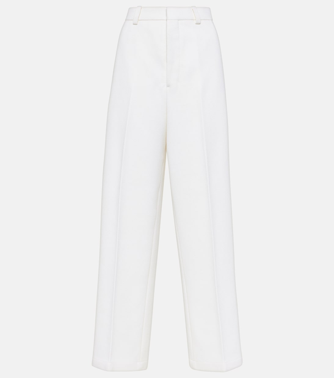 High-rise wool-blend wide-leg pants | Ami Paris