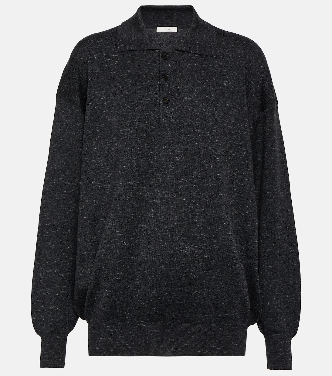 Cashmere-blend polo top | The Row