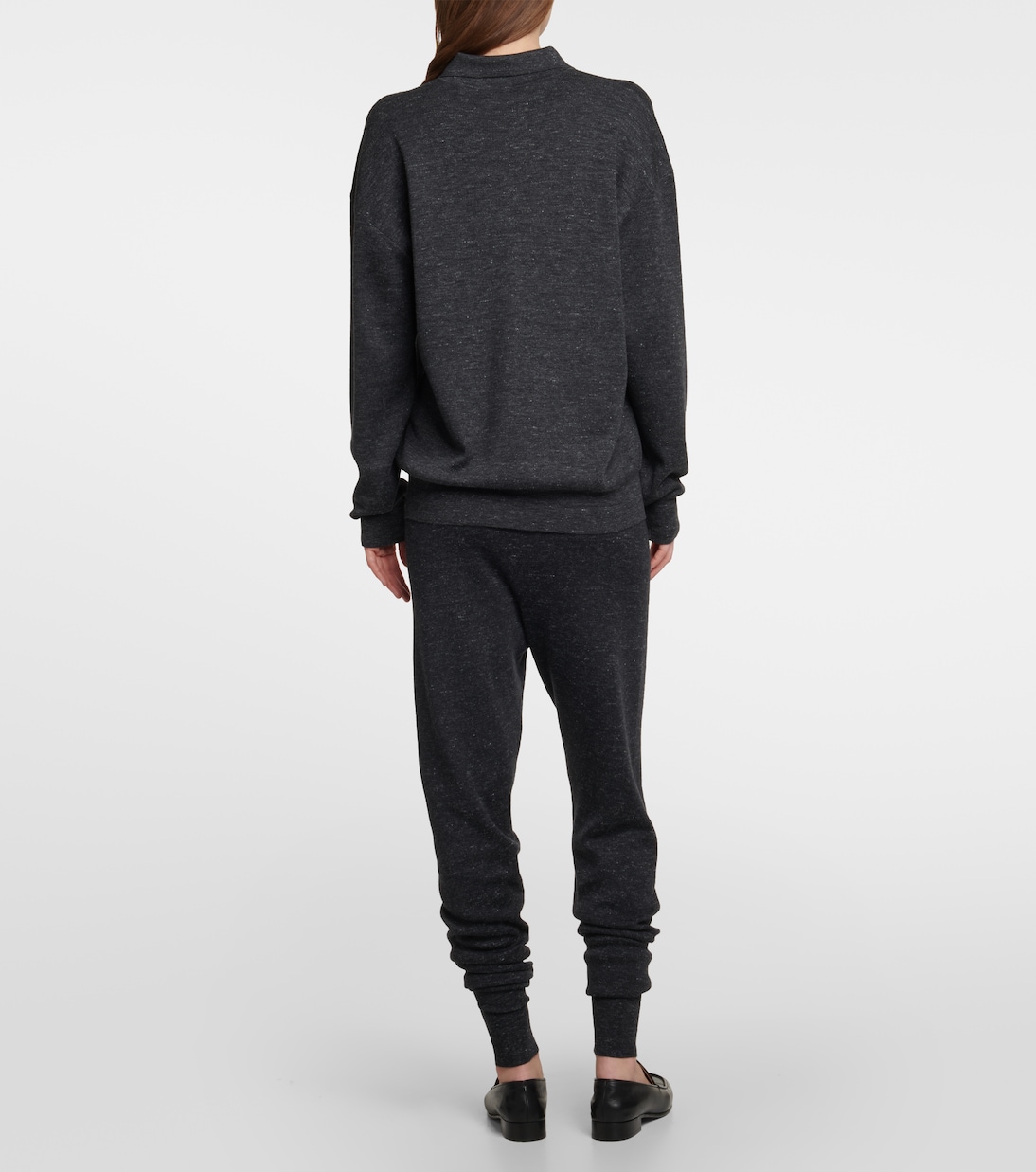 Cashmere-blend polo top | The Row