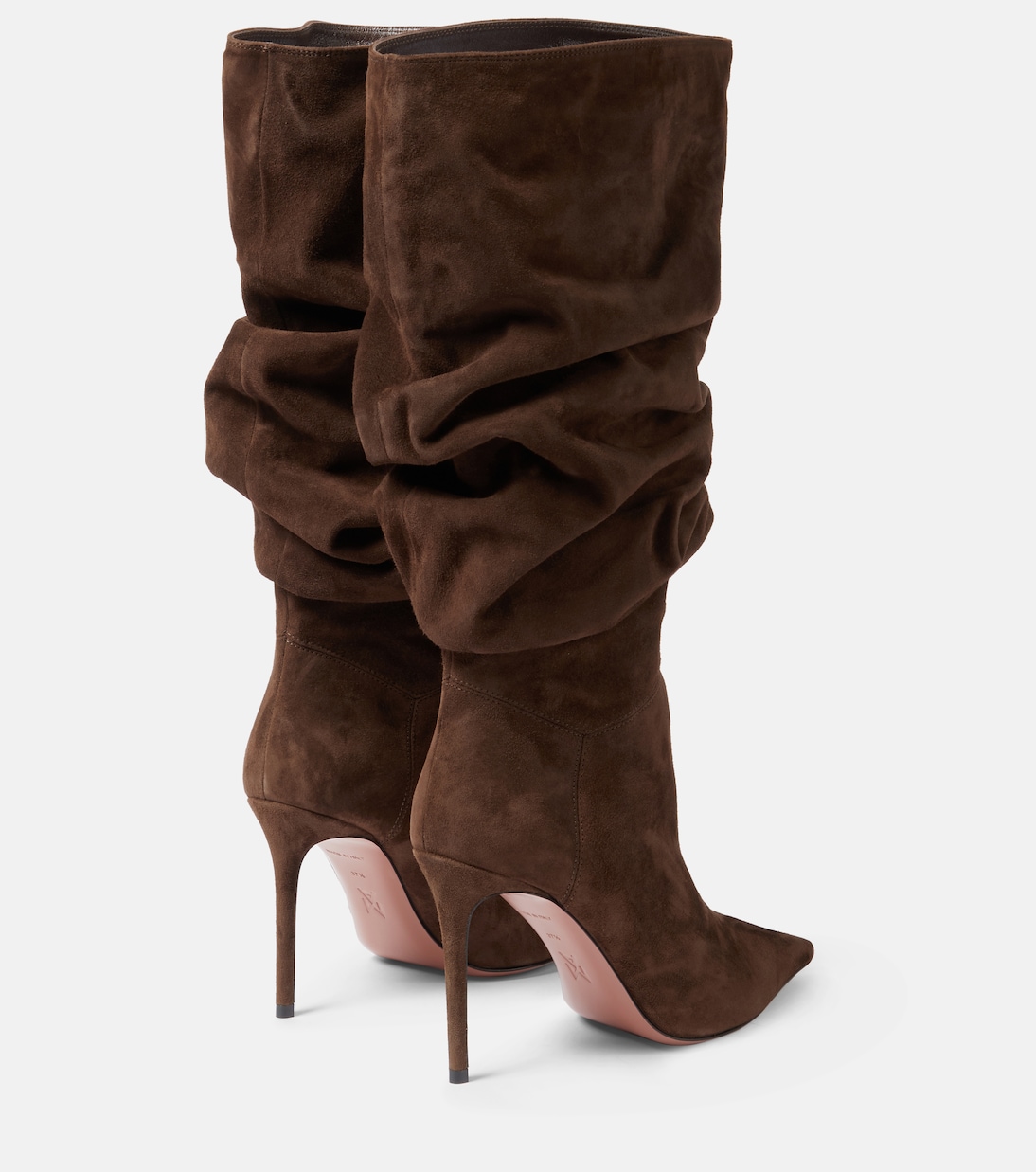 Stivaletti Jahleel 95 in suede | Amina Muaddi