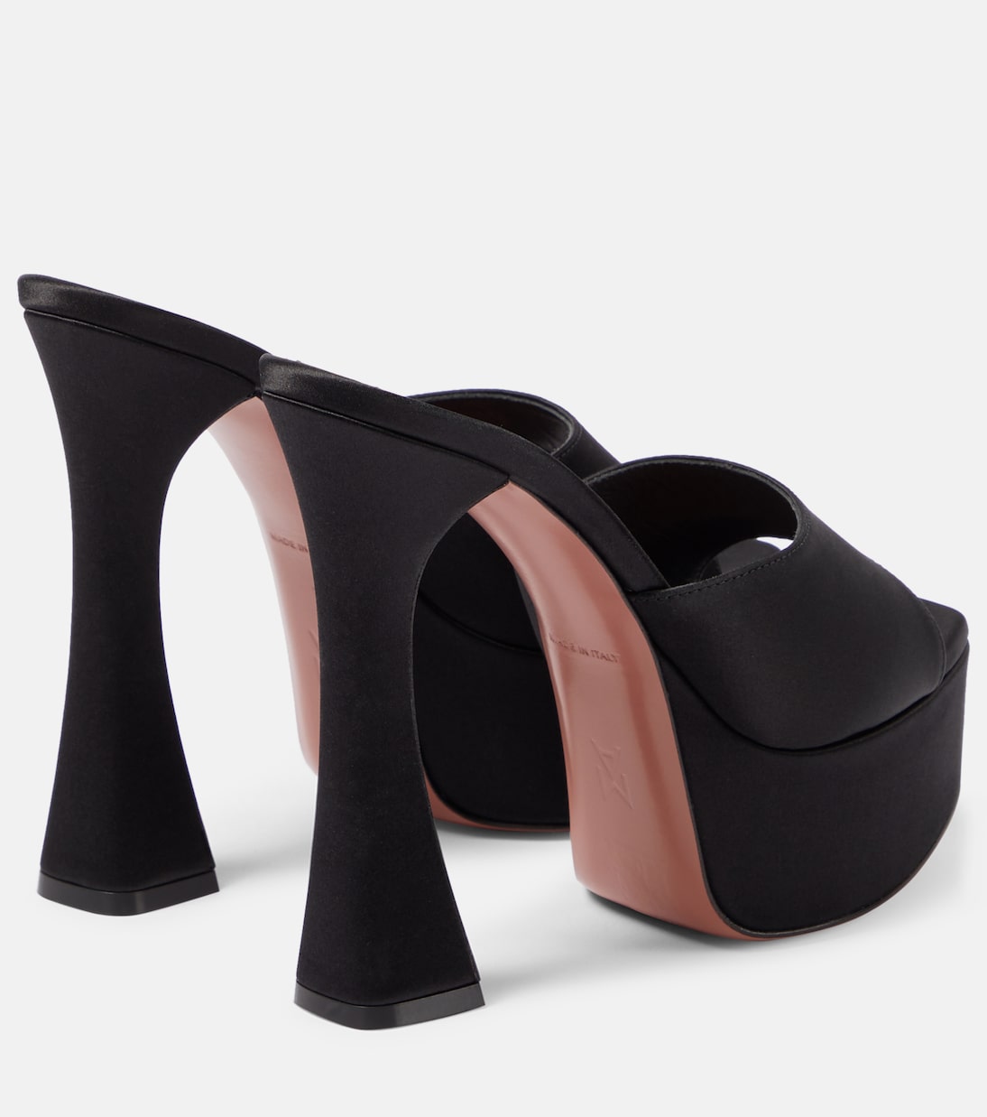 Dalida satin platform mules | Amina Muaddi
