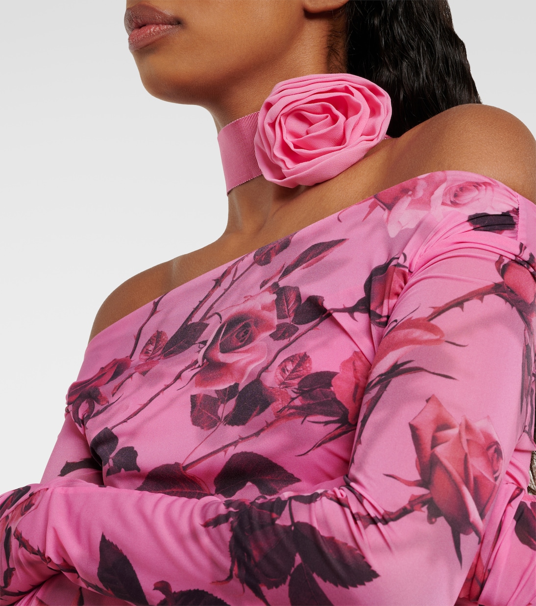 Choker Rose in canvas | Blumarine