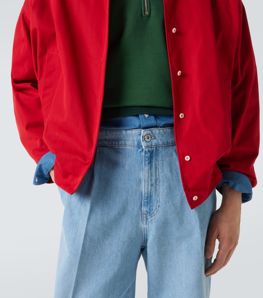 High-Rise Wide-Leg Jeans | Miu Miu