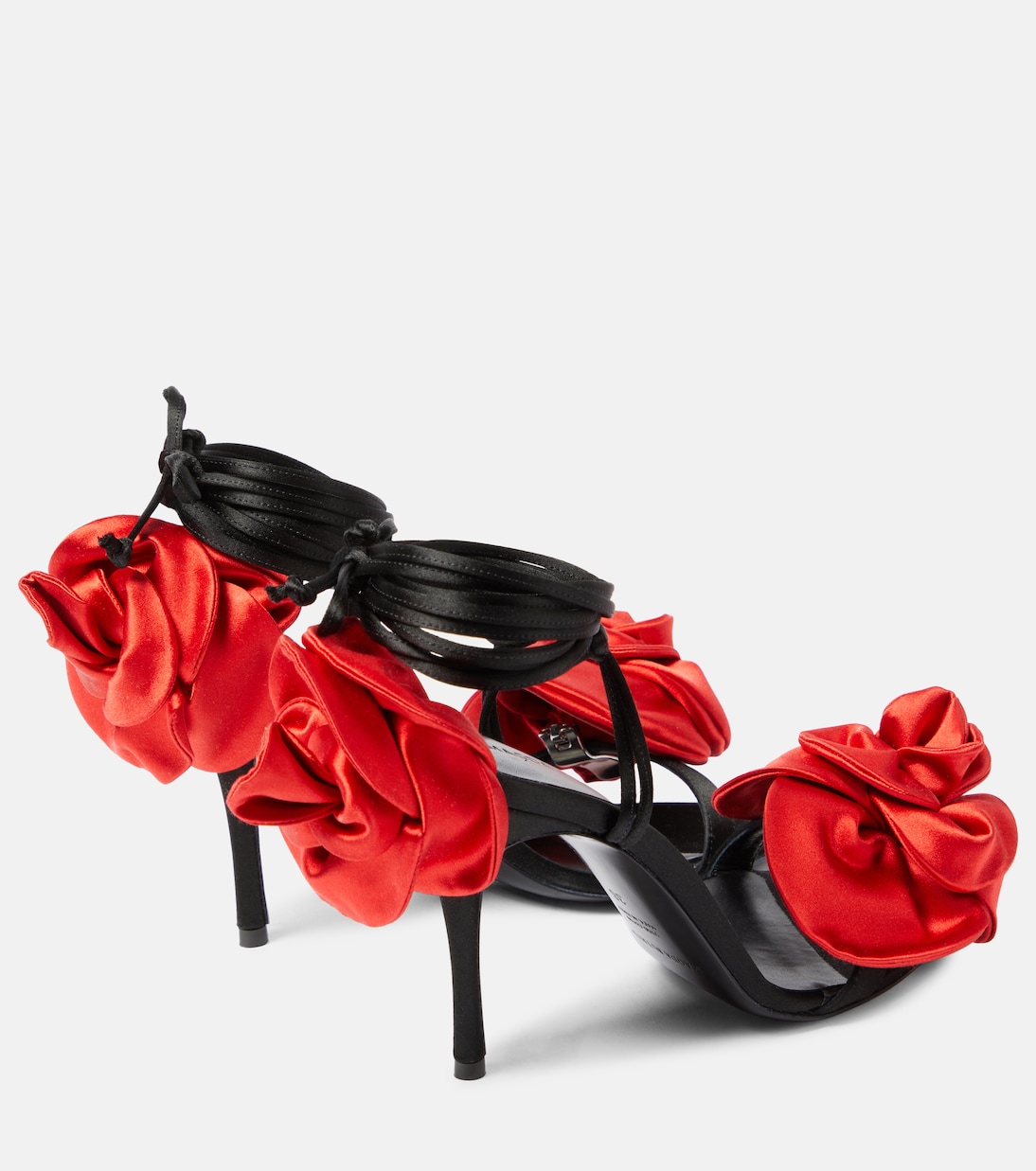 Sandales en satin à fleurs | Magda Butrym