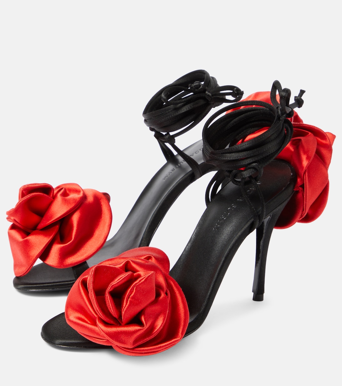 Sandales en satin à fleurs | Magda Butrym