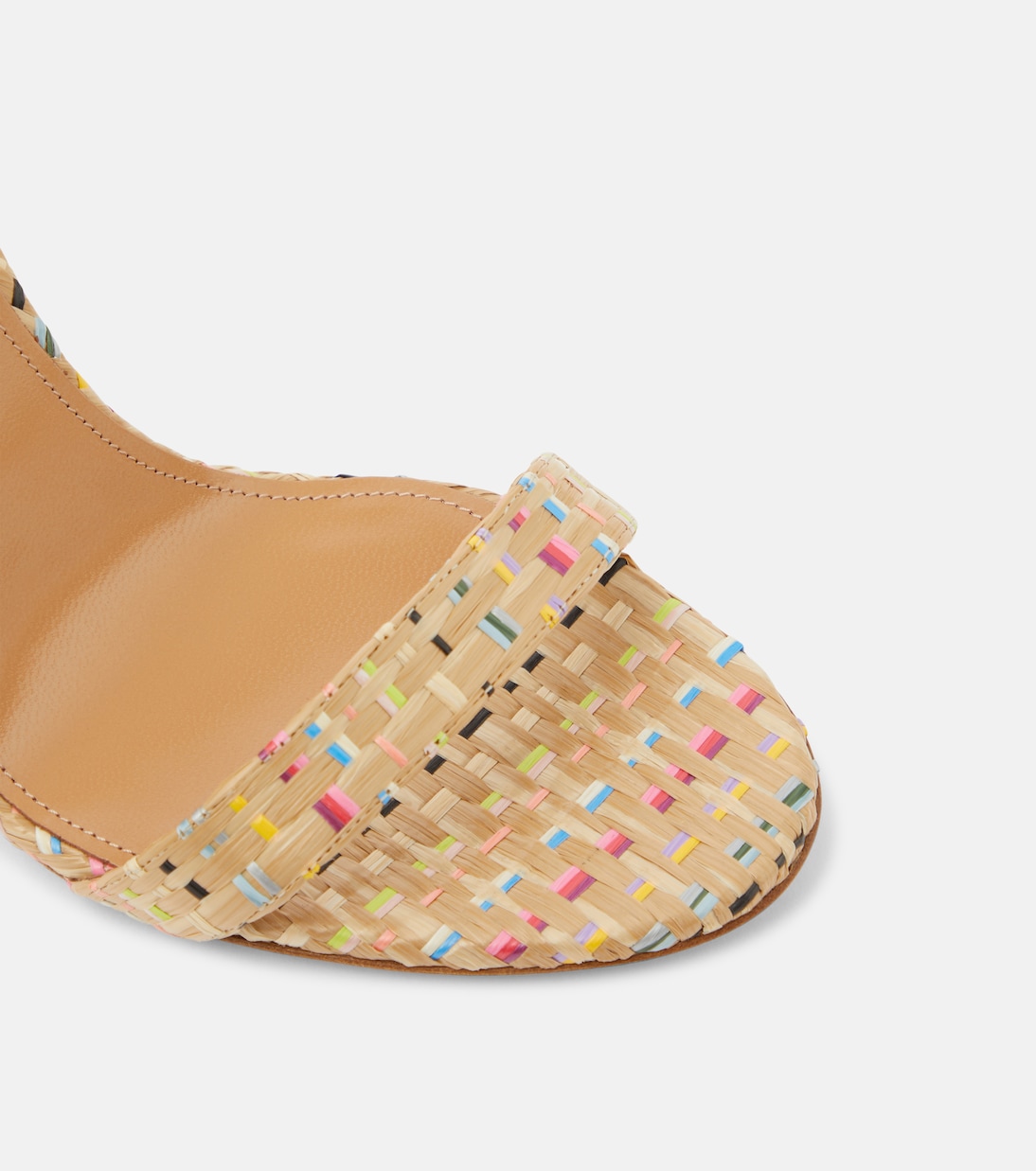 So Nude 105 raffia slingback sandals | Aquazzura