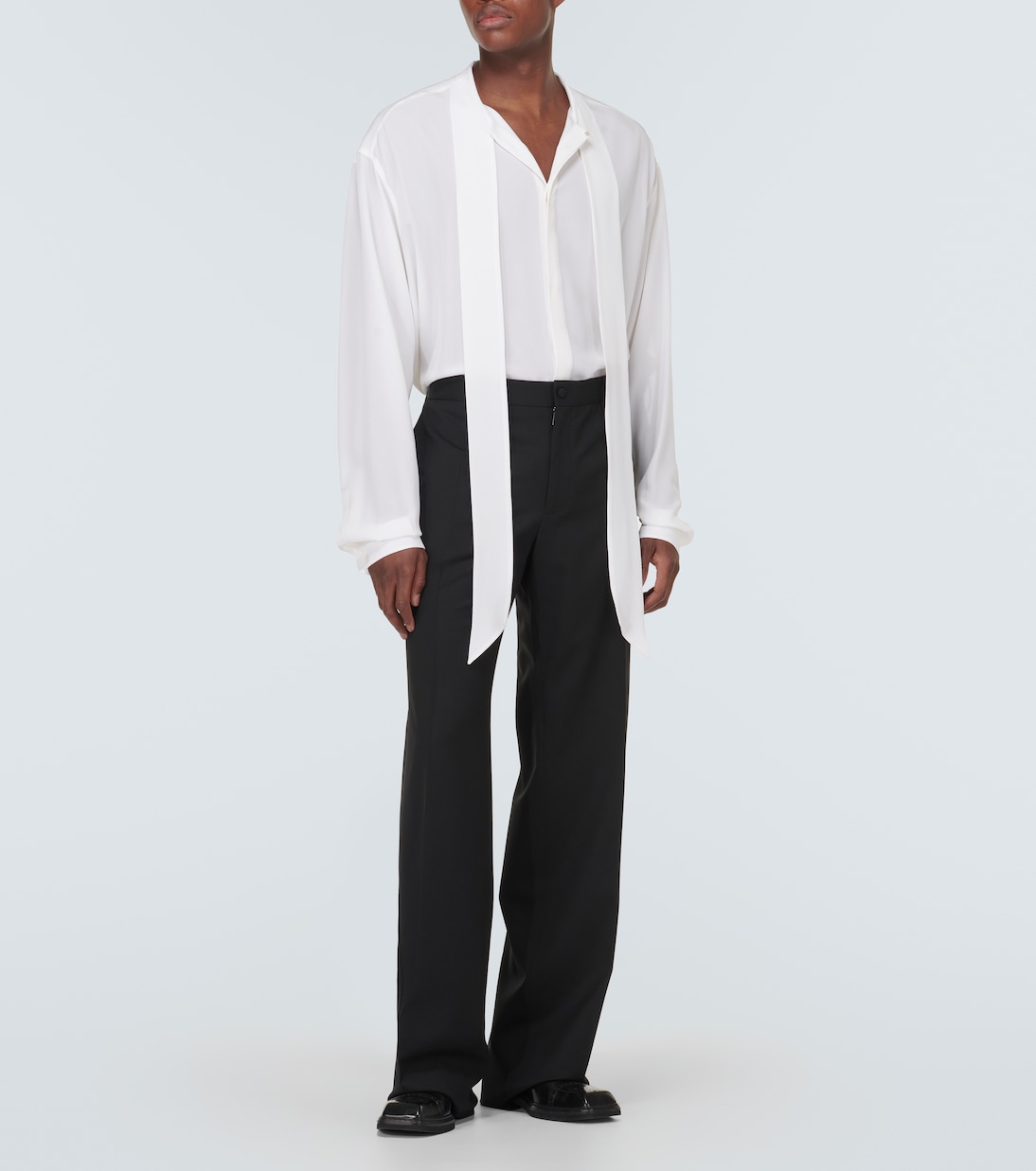 Pantaloni regular in misto lana | Dolce&Gabbana