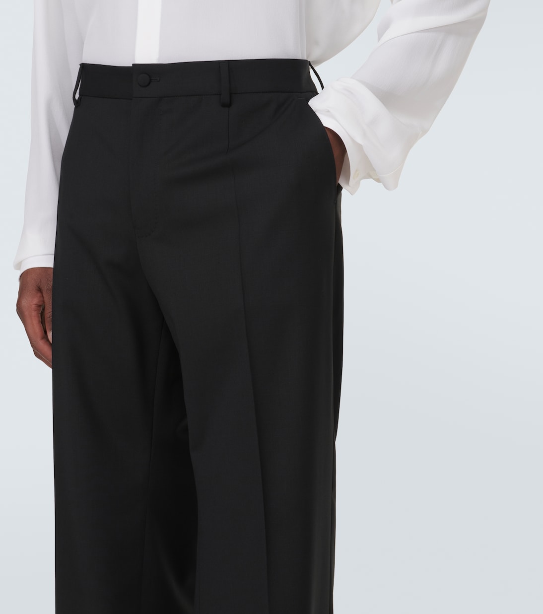 Pantaloni regular in misto lana | Dolce&Gabbana