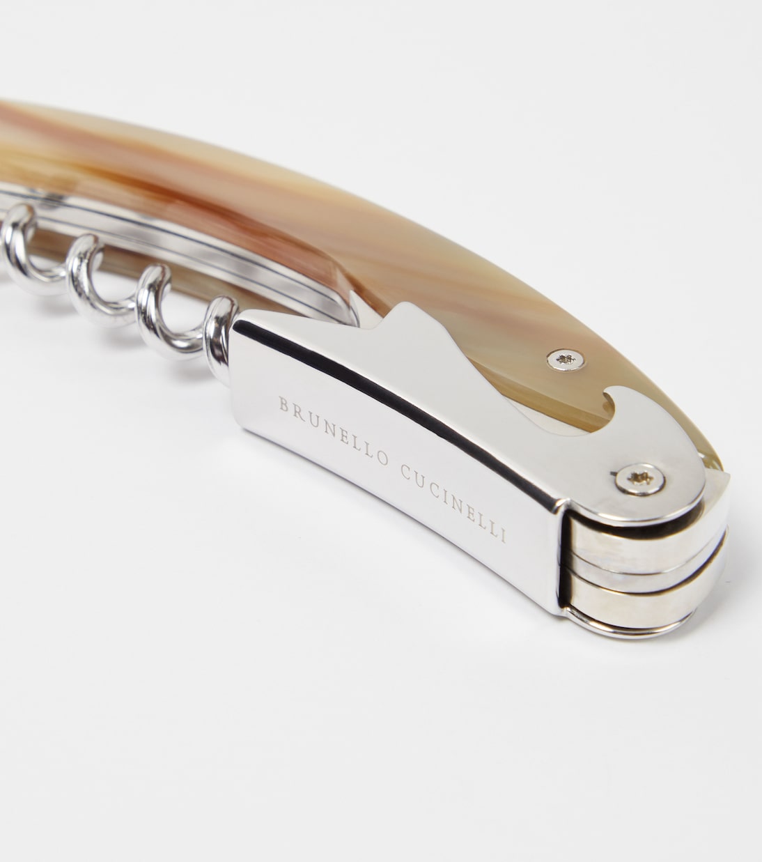 Horn and steel corkscrew | Brunello Cucinelli