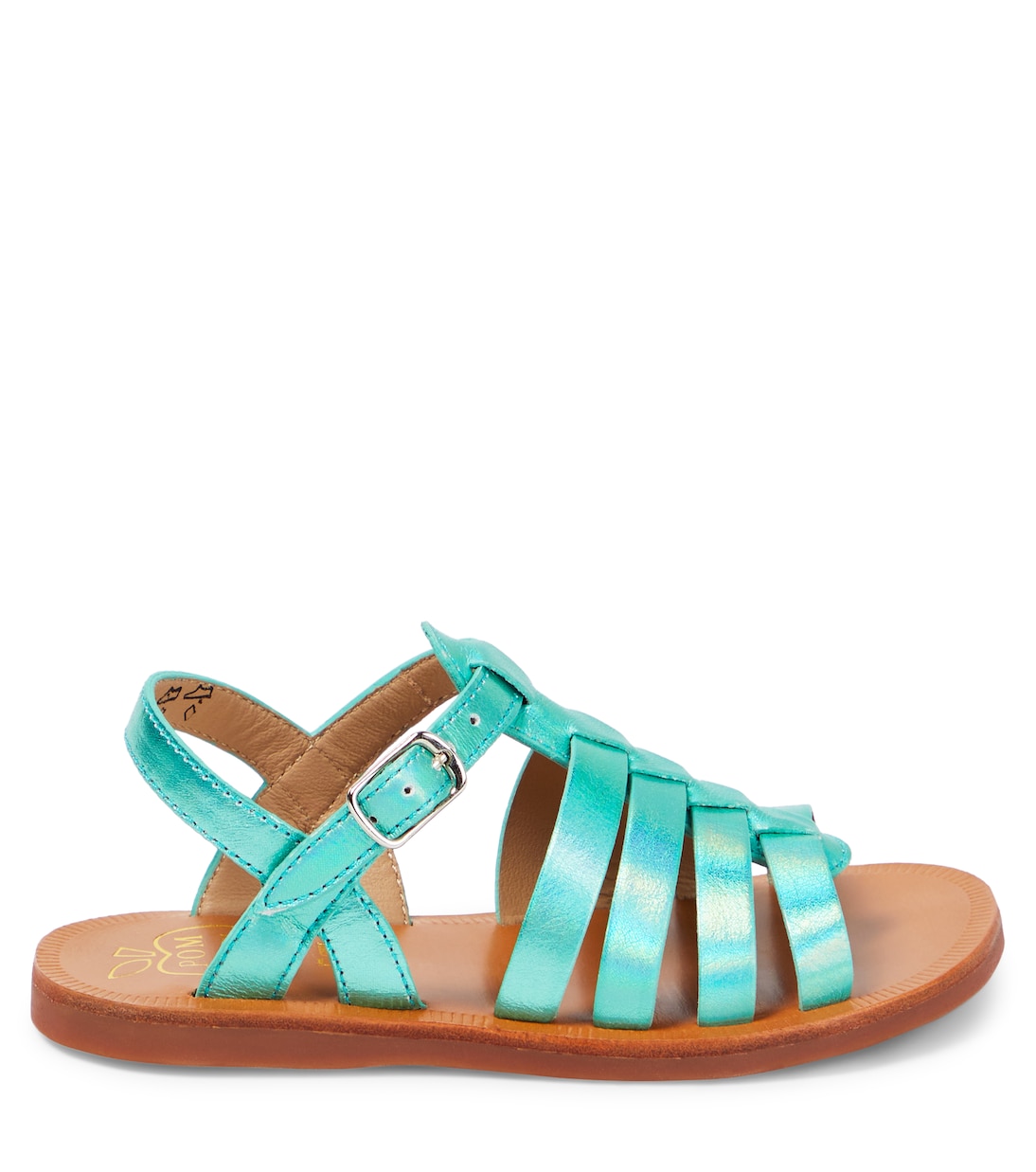 Sandali Plagette Strap in pelle | Pom d'Api