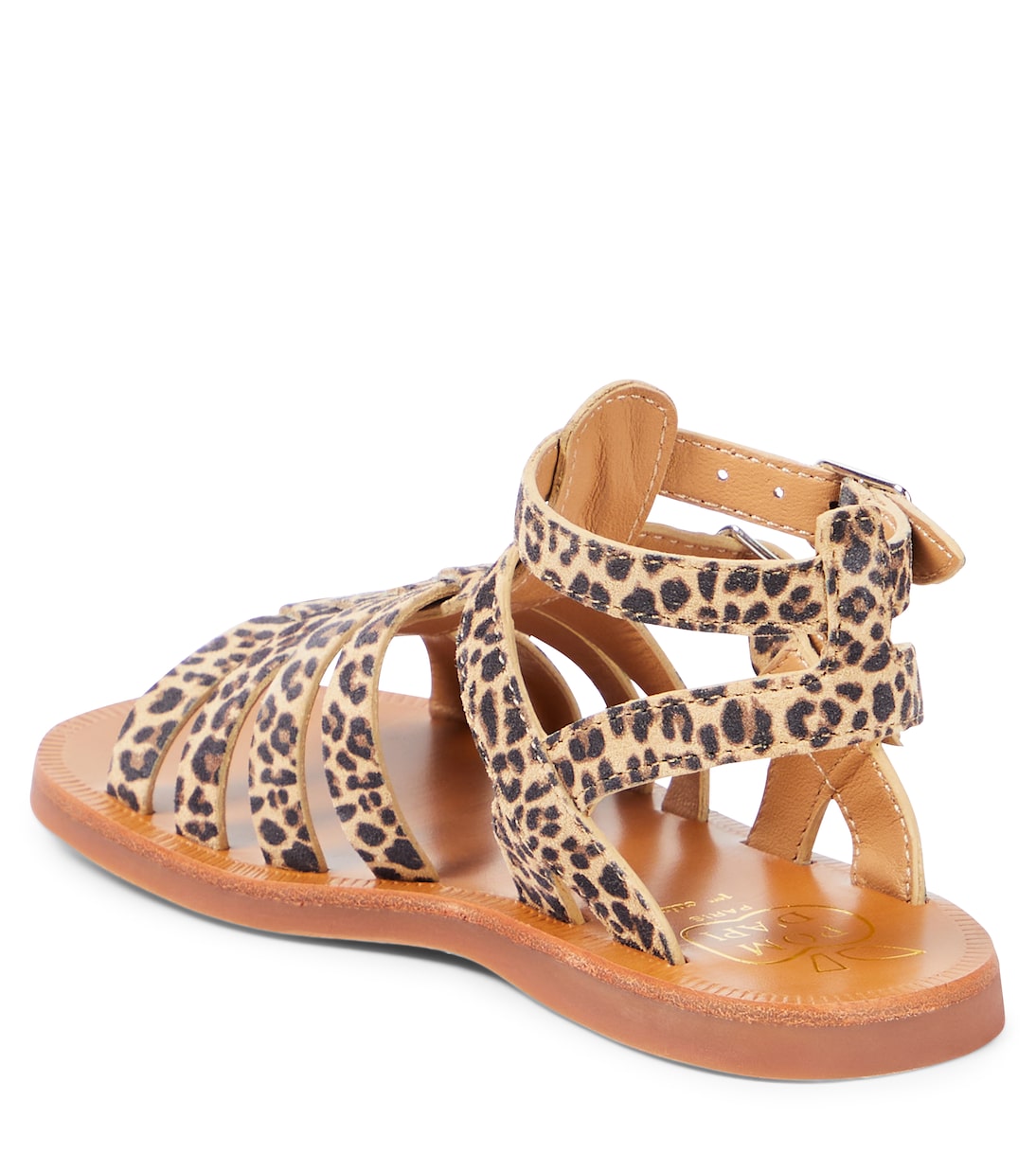 Plagette Gladiator leopard-print sandals  | Pom d'Api