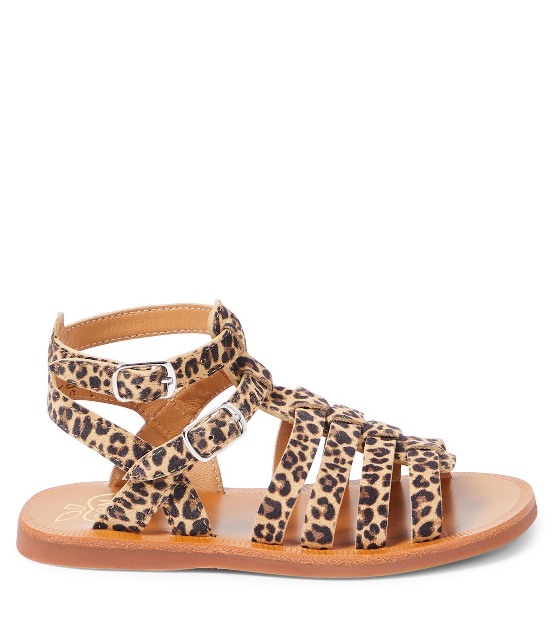 Plagette Gladiator leopard-print sandals  | Pom d'Api