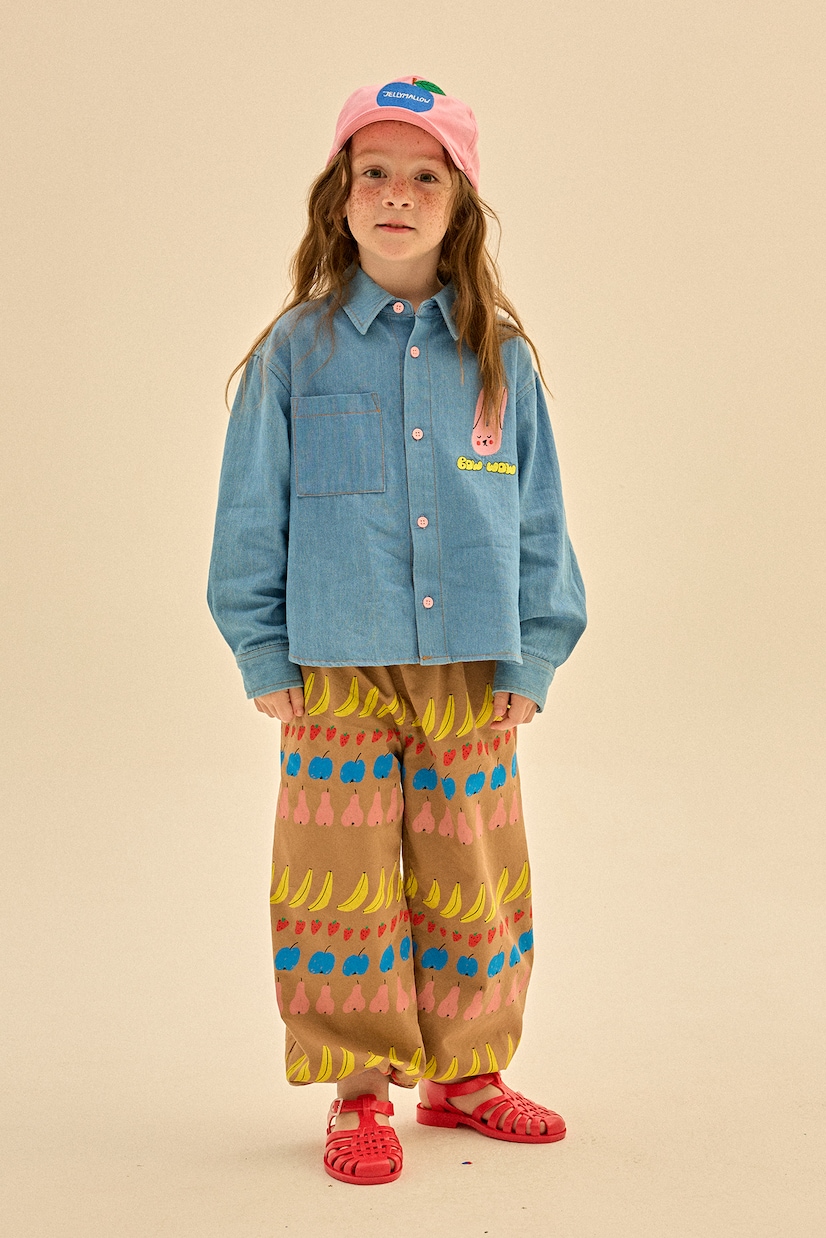 Camisa Rabbit de denim estampada | Jellymallow