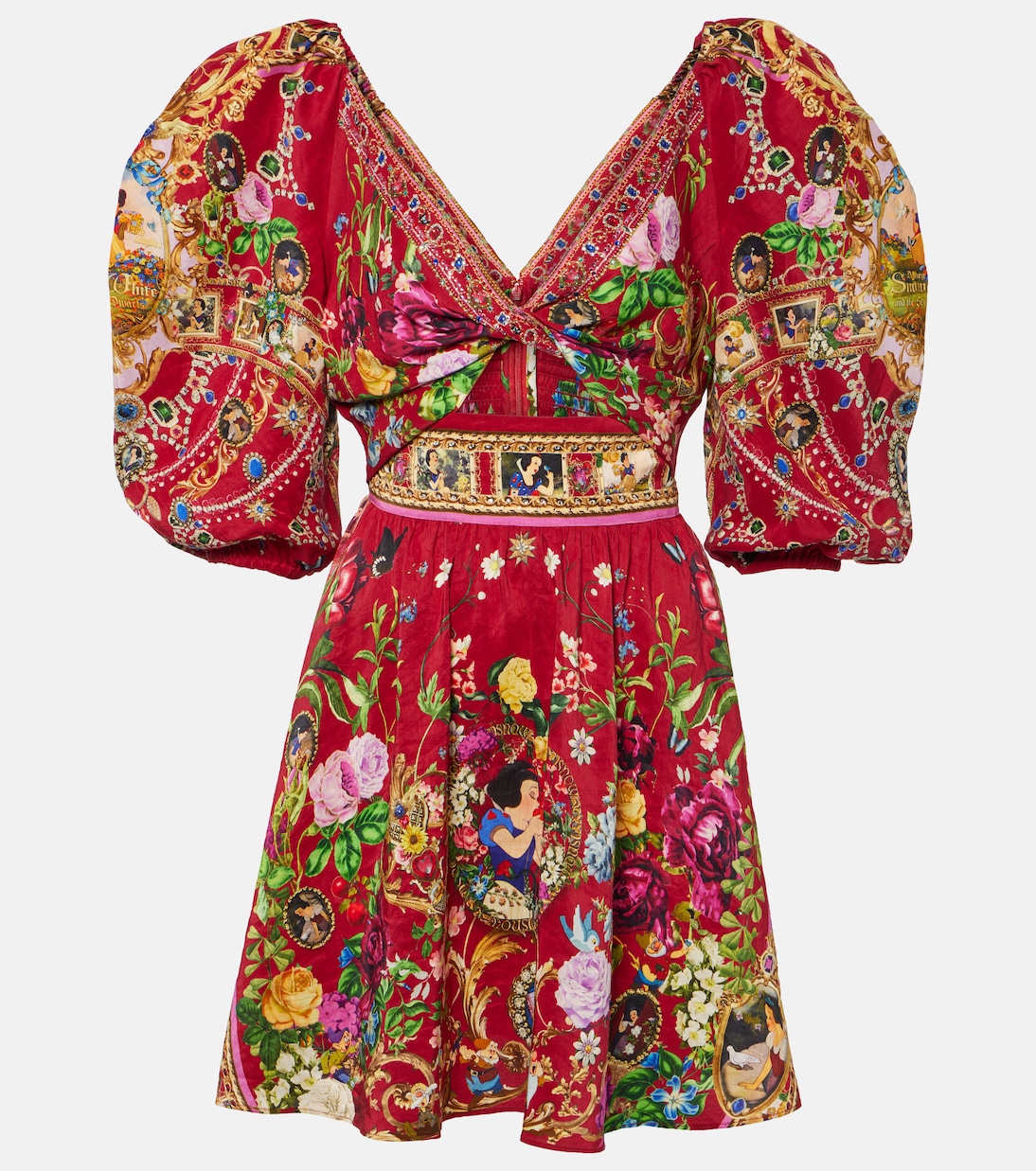 x Disney® linen and silk minidress | Camilla