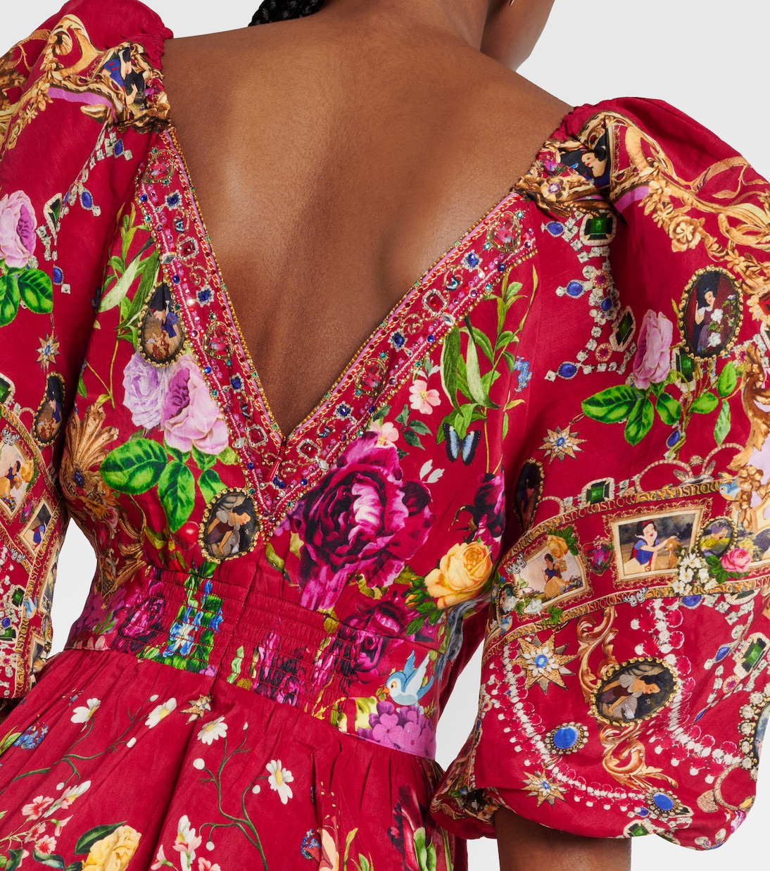x Disney® linen and silk minidress | Camilla