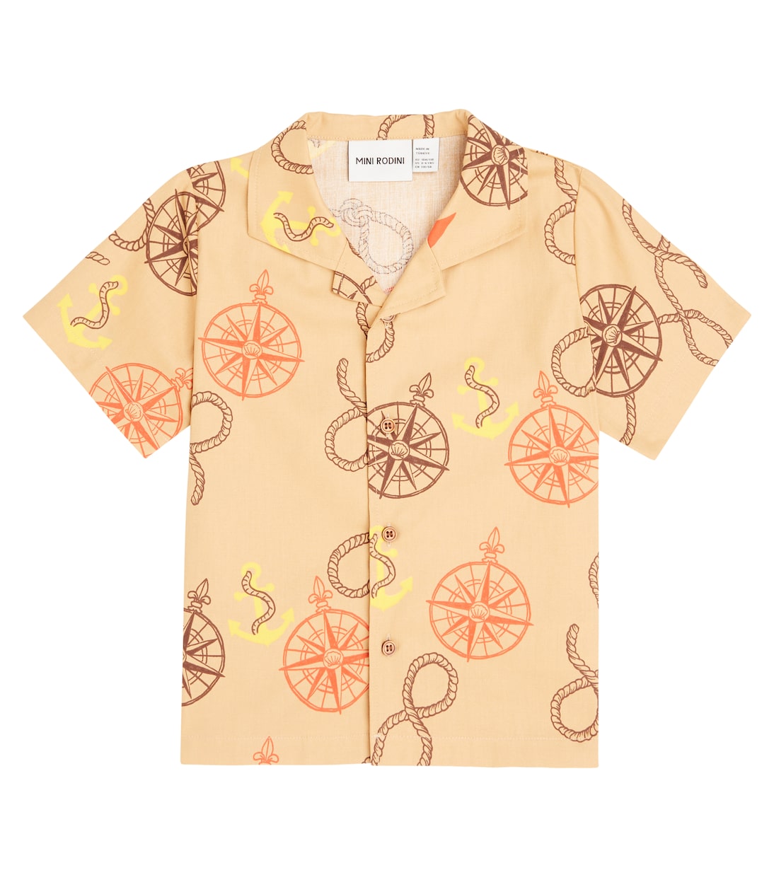 Camisa Nautical de sarga de algodón | Mini Rodini