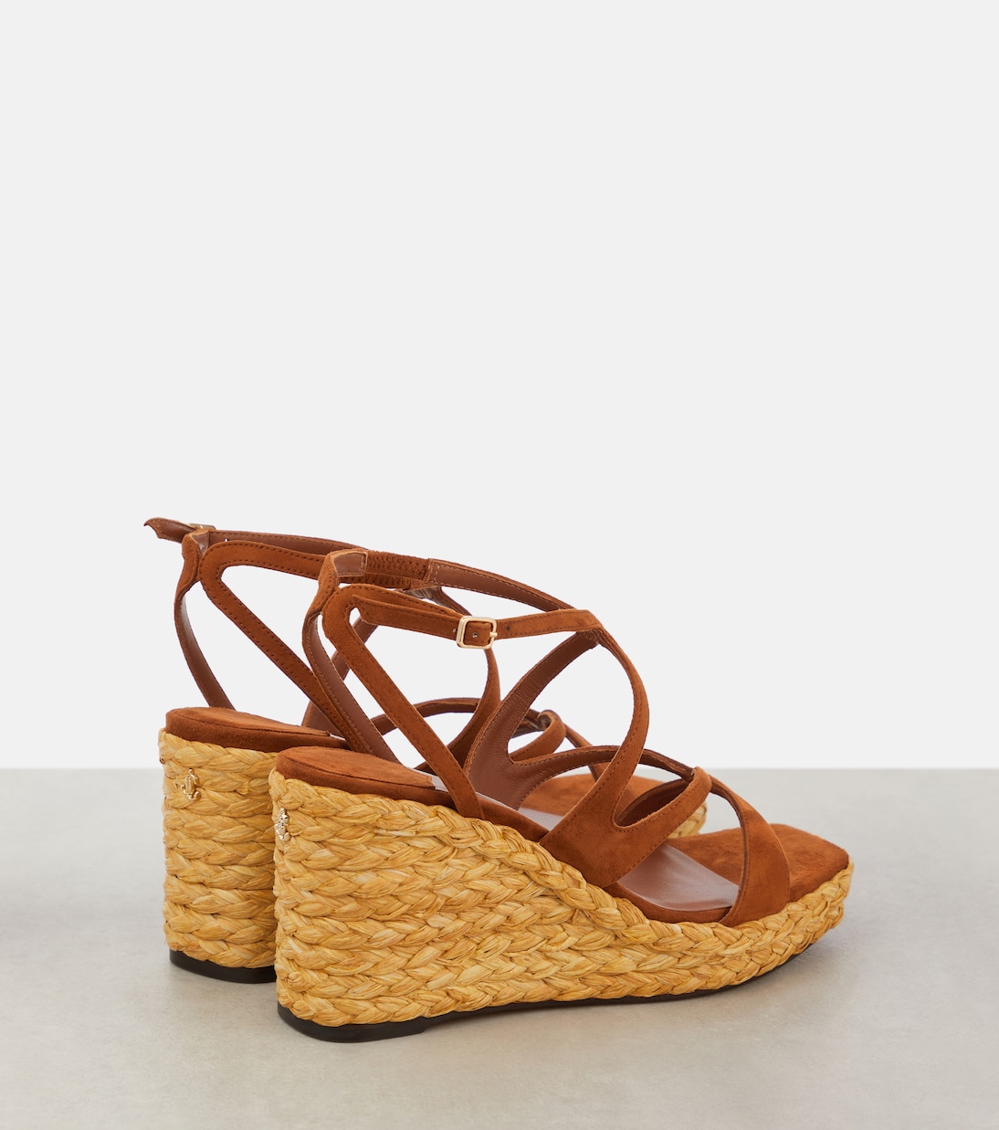 Sandali Ayla in suede con zeppa | Jimmy Choo
