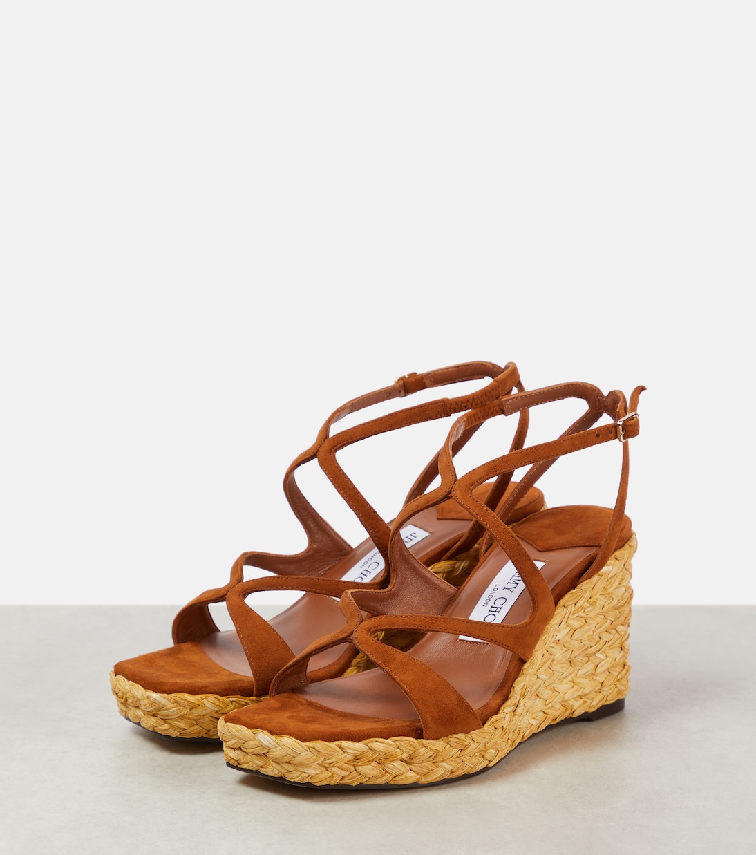 Sandali Ayla in suede con zeppa | Jimmy Choo
