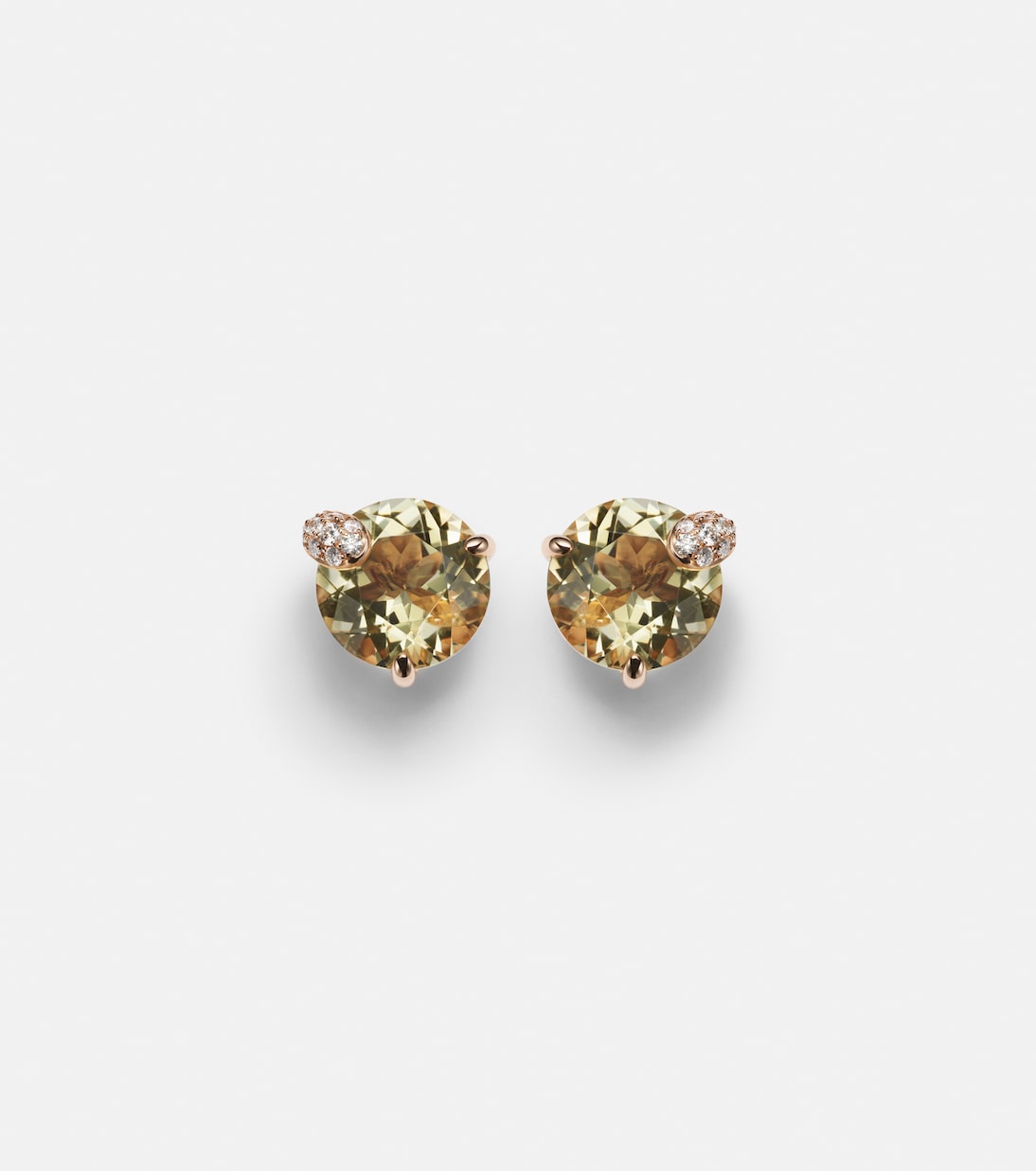 Boucles d'oreilles Peekaboo en or rose 18 ct, béryls et diamants | Bucherer Fine Jewellery