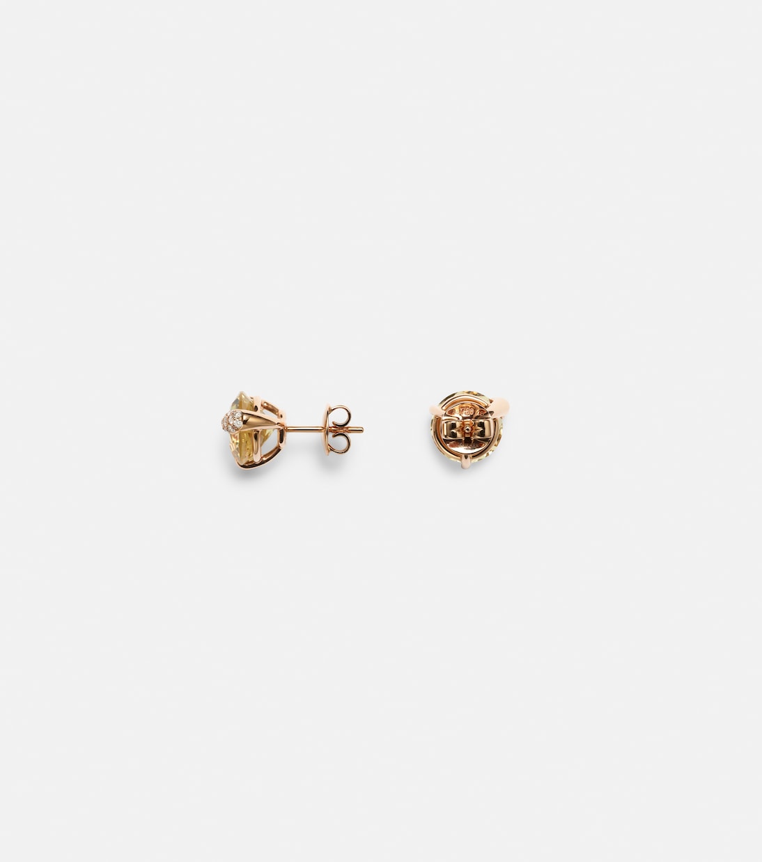 Boucles d'oreilles Peekaboo en or rose 18 ct, béryls et diamants | Bucherer Fine Jewellery