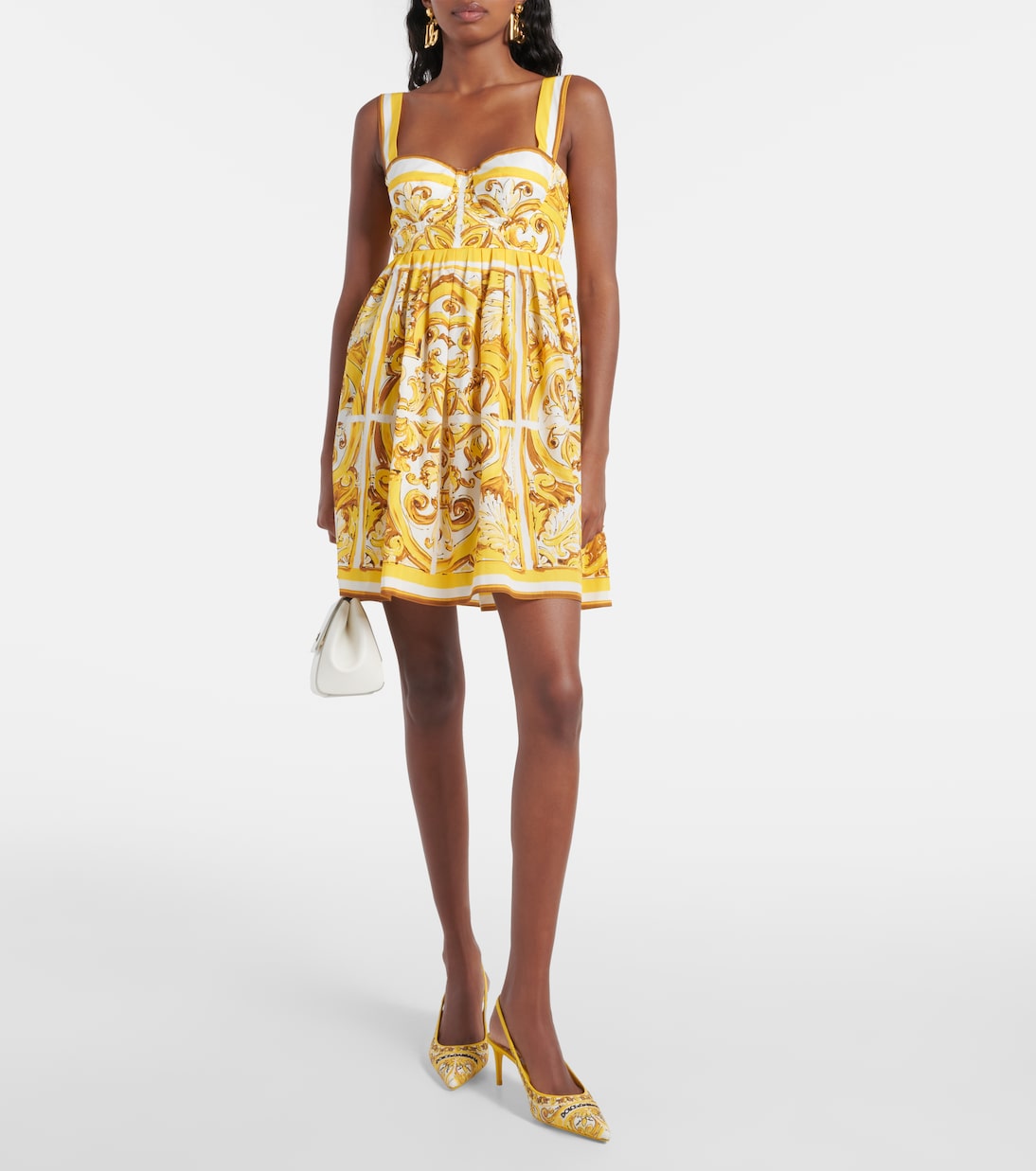 Miniabito Majolica in cotone | Dolce&Gabbana