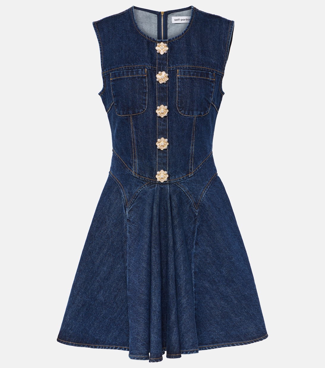 Robe en jean | Self-Portrait