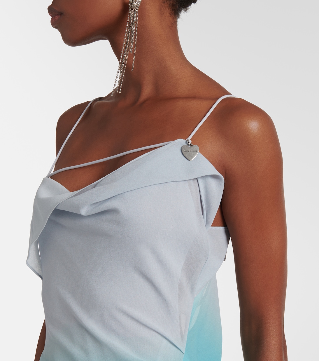 Abito midi Delara in chiffon | Acne Studios