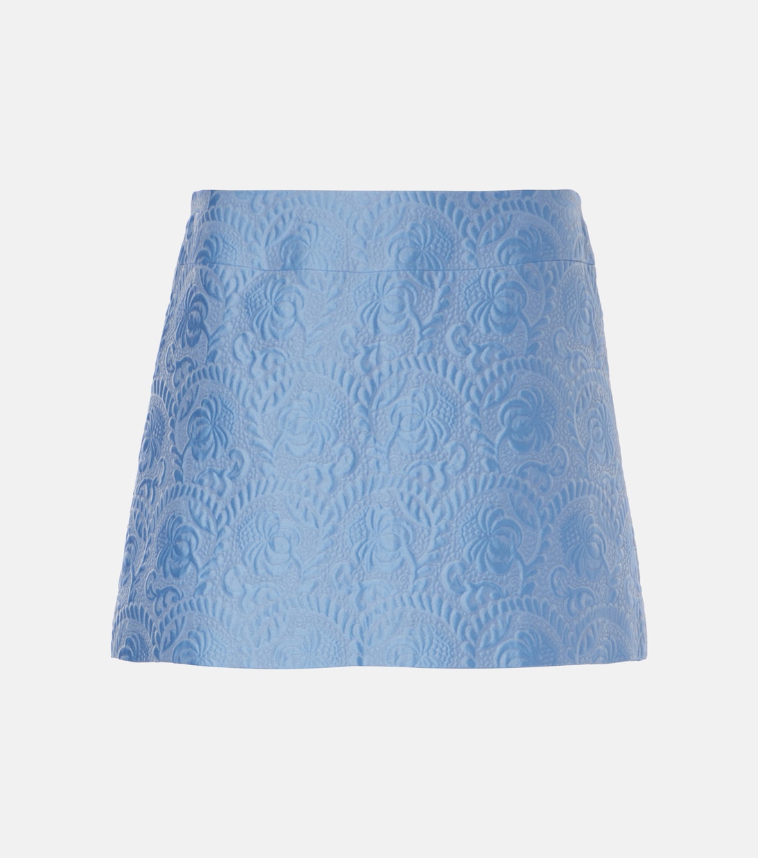 Minifalda de mezcla de algodón y seda | Dolce&Gabbana