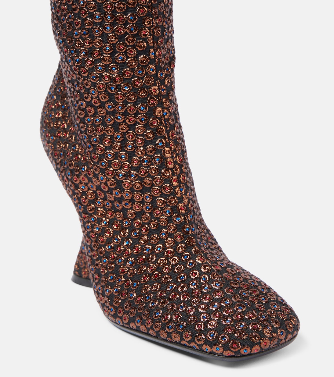 Botas altas con cuña 105 con glitter | Dries Van Noten