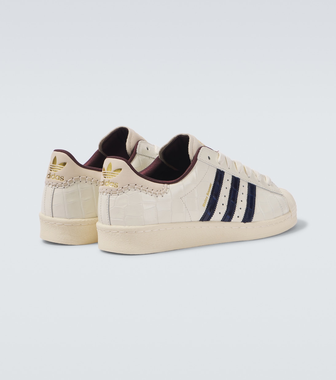 x Wales Bonner Superstar leather sneakers in white Adidas Mytheresa