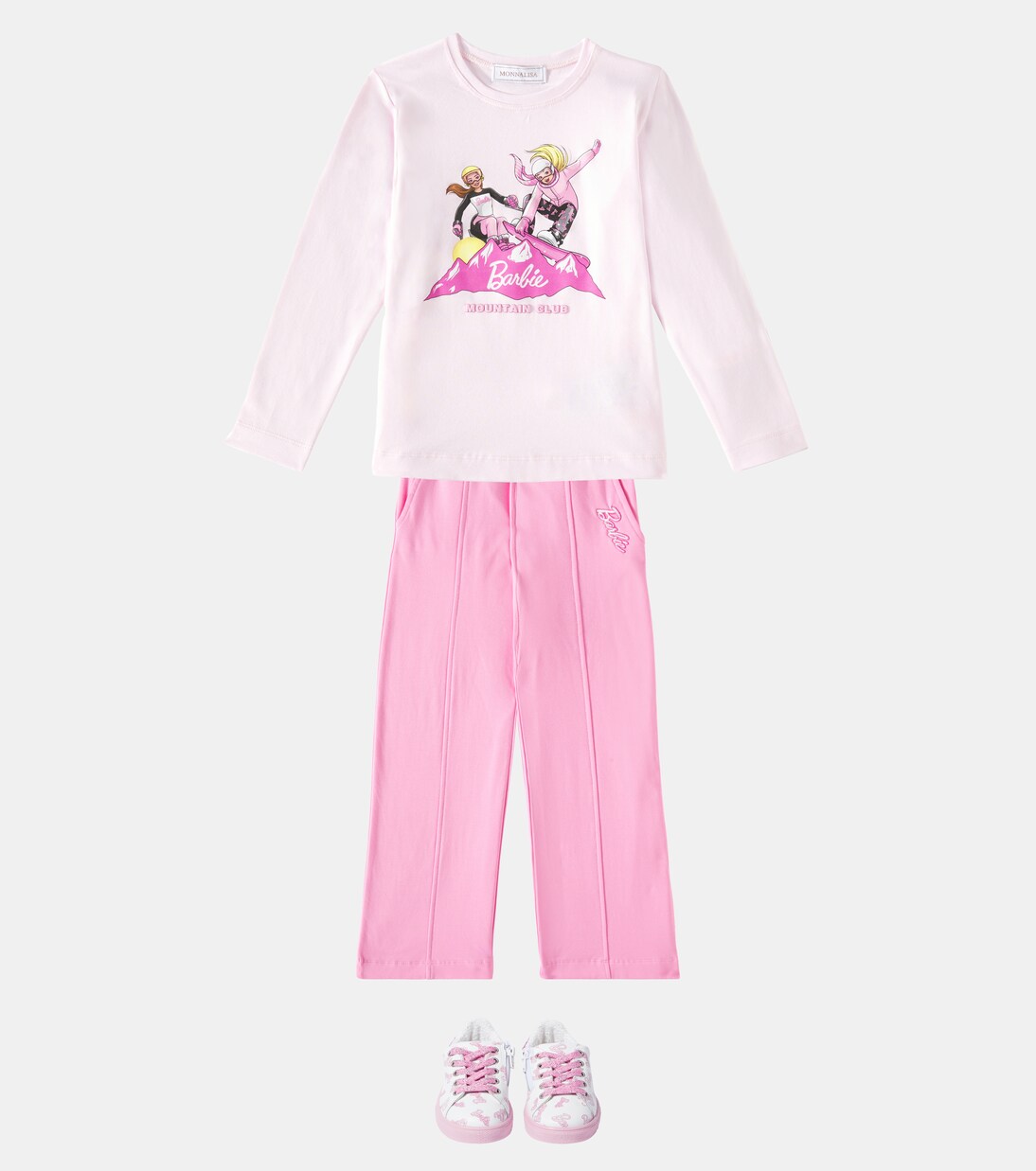 x Barbie® cotton-blend sweatpants | Monnalisa