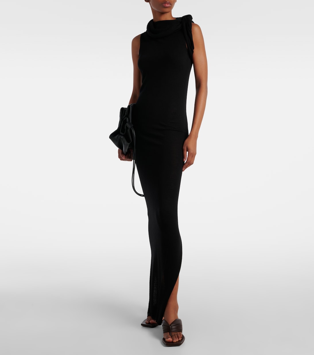Sandali in pelle con zeppa RICK OWENS Cantilever 45 per uno stile giovane e audace