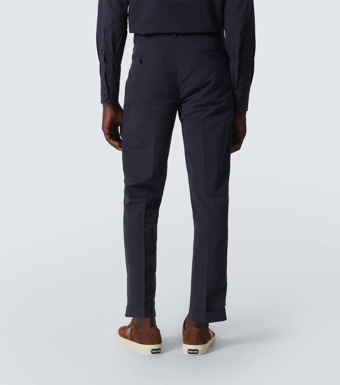 Pantaloni regular in cotone e seta | Tom Ford
