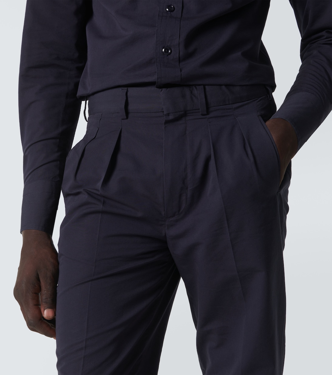 Pantaloni regular in cotone e seta | Tom Ford