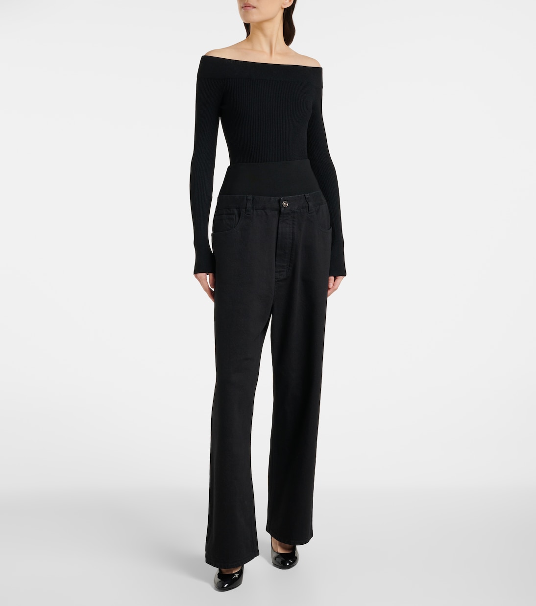 Jeans regular a vita alta | Alaïa
