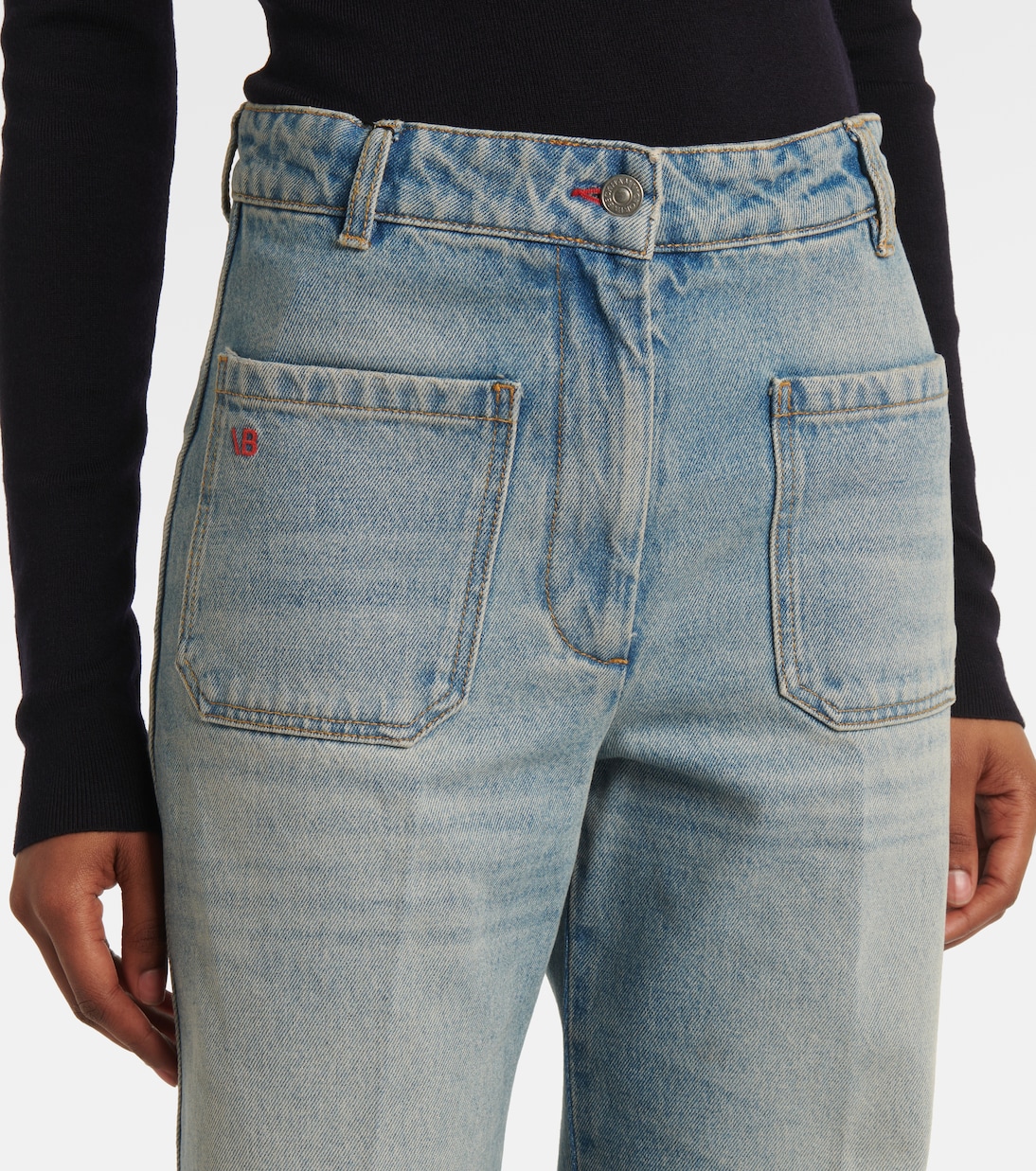 Jeans a gamba larga Alina a vita alta | Victoria Beckham