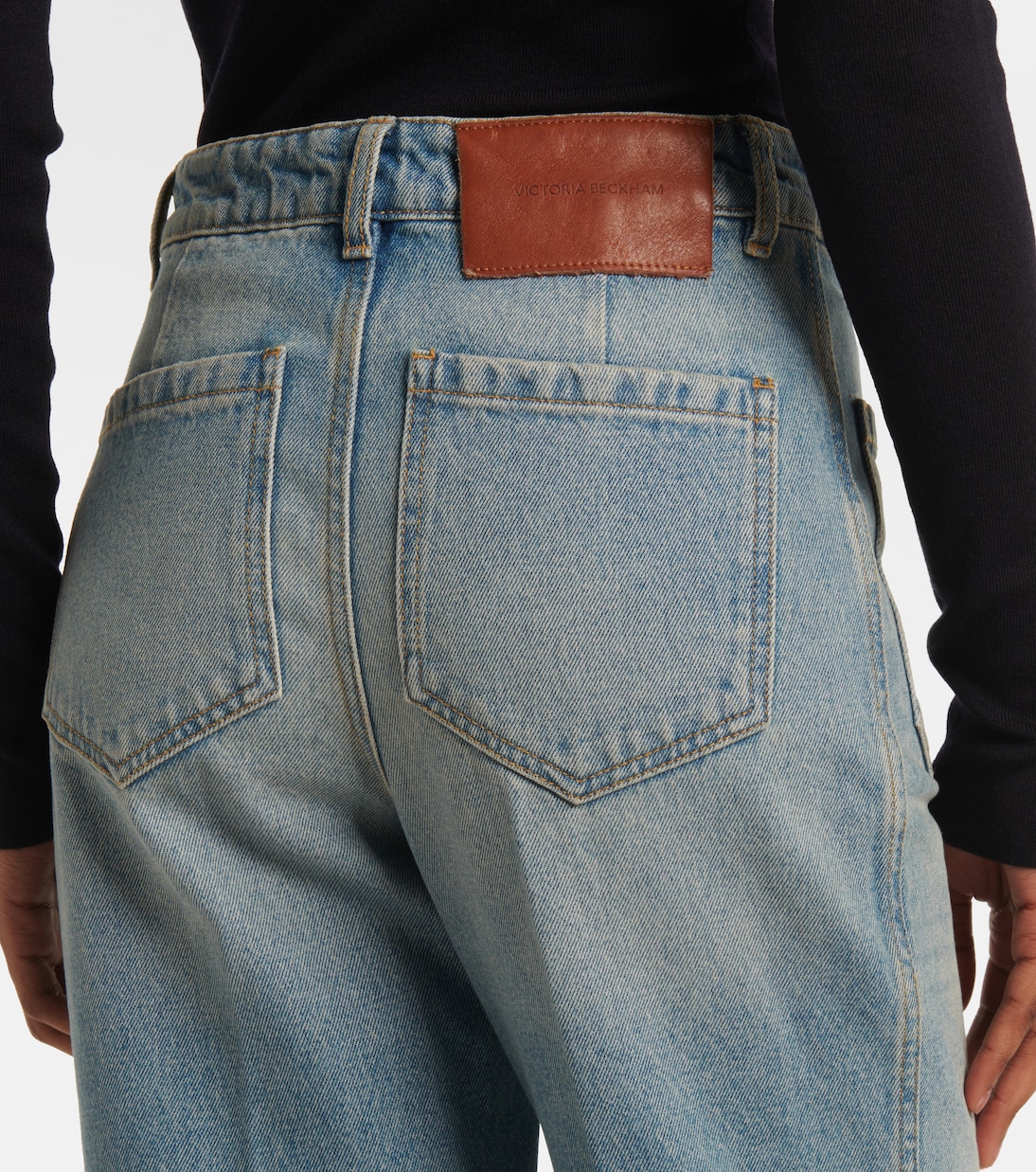 Jeans a gamba larga Alina a vita alta | Victoria Beckham