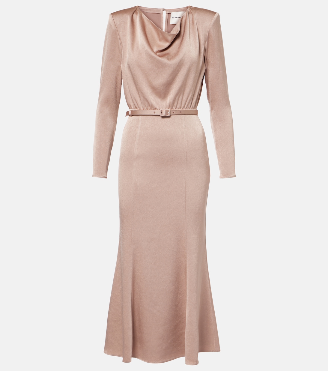 Abito midi in crêpe di raso | Roland Mouret