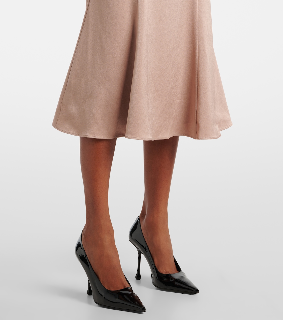 Abito midi in crêpe di raso | Roland Mouret